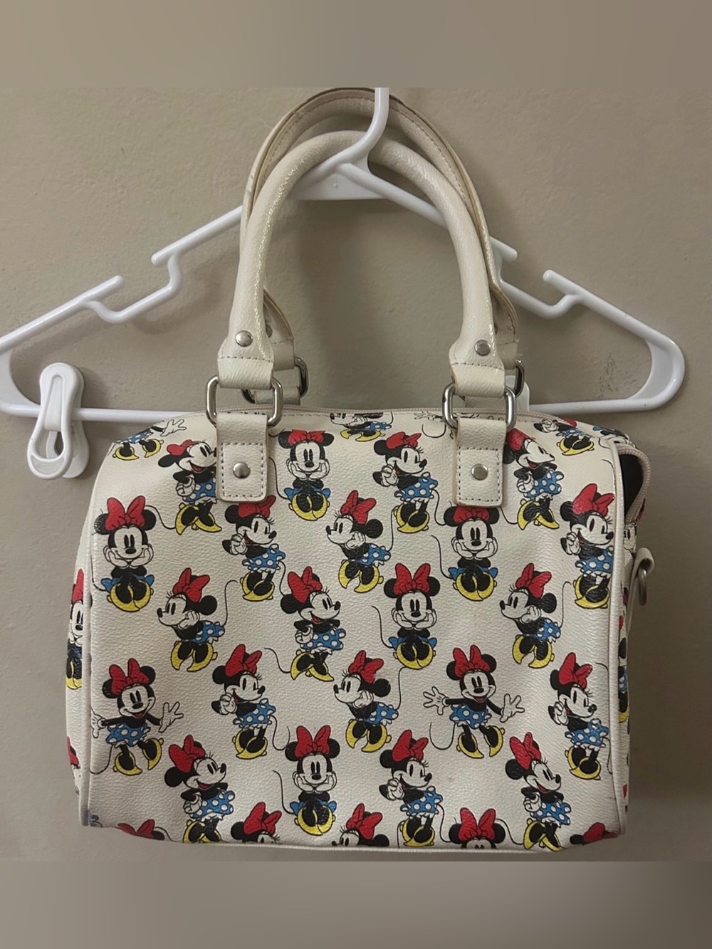 Loungefly x Minnie Mouse Cream Printed Satchel - Picture 2 of 4